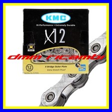 Catena KMC X12 Silver Bici MTB BDC 12V compatibile SRAM XX1 X01 GX NX EAGLE
