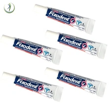 5 X Fixodent Professional Ultimate & Strongest Denture Adhesive Cream 10g 0.35oZ