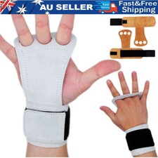 Gymnastics Palm Guard Adult Ring Hook&Loop Grip Bar Hand Leather Grips Protector