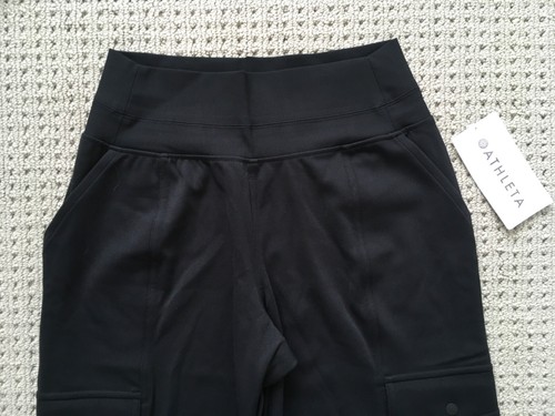 JOGGERS CARGO ATLETA VENICE HIGH RISE EN NEGRO TALLA XS NUEVOS CON ETIQUETAS - Imagen 6 de 10