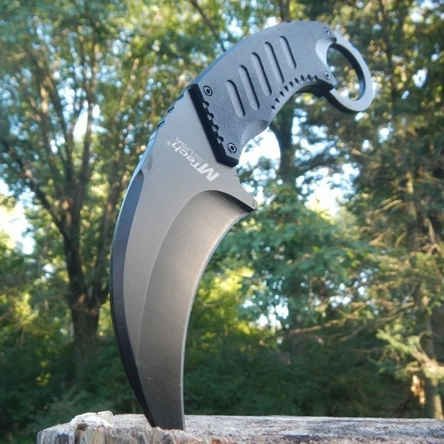 8" TACTICAL COMBAT Karambit Claw FIXED BLADE KNIFE Army Hawkbill w/ SHEATH