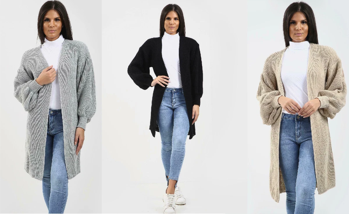 Ladies long store cardigans ebay
