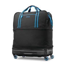 patagonia black bag Hole Wheeled Duffel 70 L Black callout:TravelBD40%2025V1 Baylis & Harding Black Color:Smoky Orchid Pink closed side pocket provides