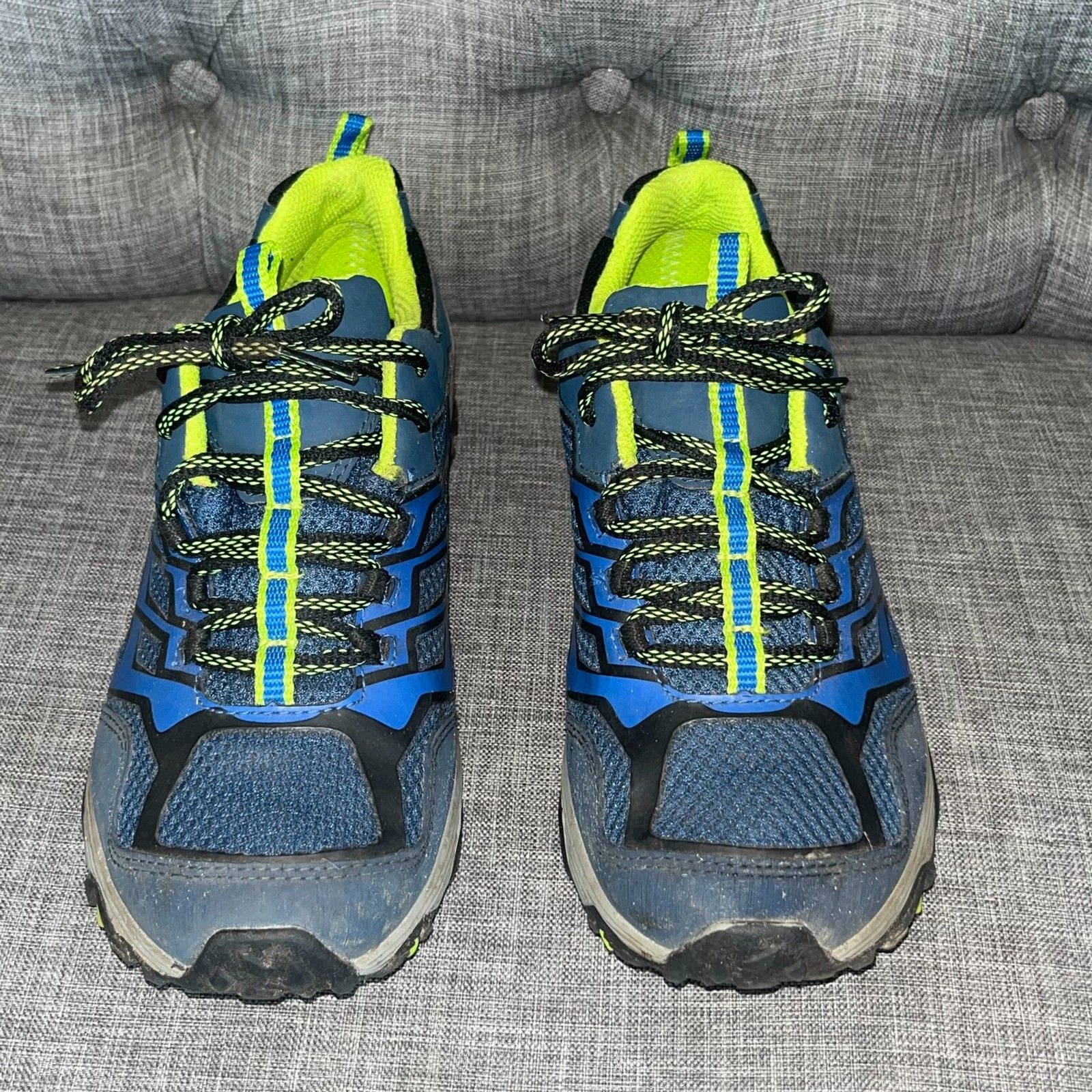 Merrell ML B Moab scarpe basse impermeabili giovani trail runner blu taglia 5 5