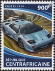 LAMBORGHINI DIABLO Sports Car Automobile Stamp (2018 Central African Republic)