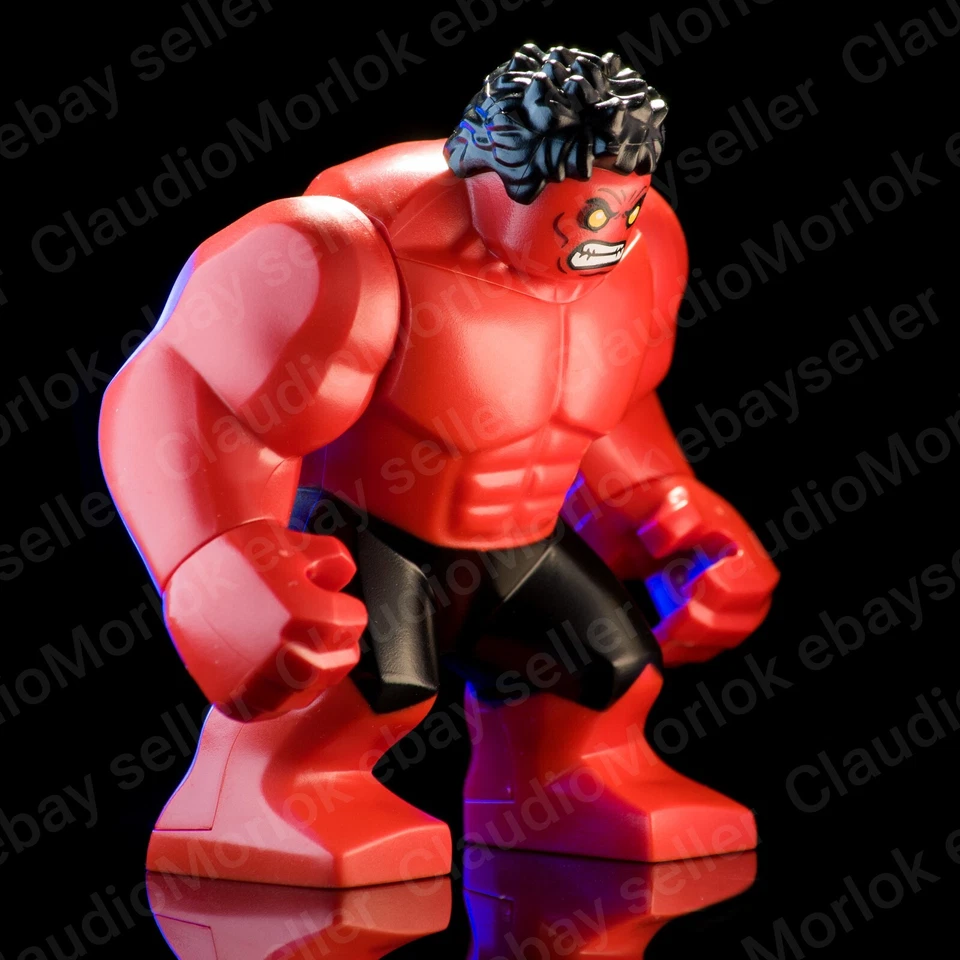 ⭐ LEGO Red Hulk sh370 Minifigure Hulk Marvel sh0370 Avengers Super Heroes 76078 - Immagine 4 di 4
