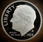 2020-S 99.9% SILVER GEM PROOF Roosevelt Dime 10C .999 Fine DEEP CAMEO Coin #2