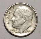 1962 D ROOSEVELT DIME in circulated condition