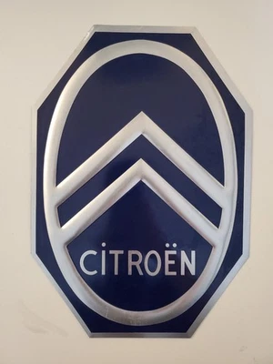Plaque commémorative en aluminium de collection Citroën Logo - Photo 1/3