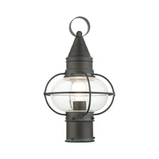 Livex Lighting 26902 Newburyport 15" Tall Outdoor Single Head - Charcoal