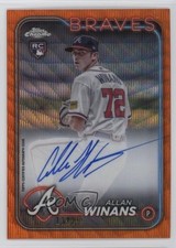 2024 Topps Chrome Rookie Orange Wave Refractor 13/25 Allan Winans Auto 15sd