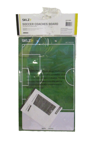 Tavola Allenatori Calcio SKLZ Nuova con etichette Bifacciale Cancellazione a Secco 9x15 in  - Foto 2 di 2