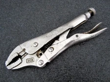 Vintage Petersen Vise Grip 5WR Curved Jaw Locking Pliers Dewitt USA