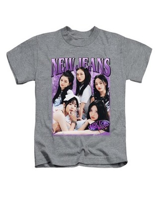 Vintage Style Neu Jeans KPop Design Kinder T-Shirt Fun Musik Thema Kinder Top