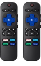 2 Pack Replacement Remote Control Compatible For Roku TV, ONN, Hisense, TCL