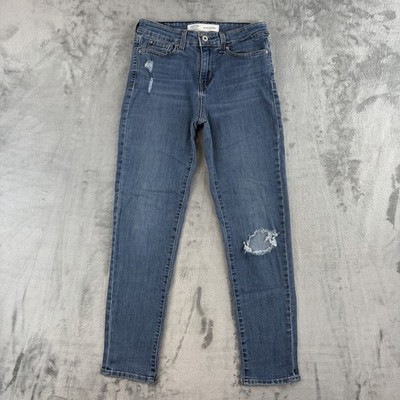 Levi s Signature Damen Jeans W26 L28 Blau Mid Rise Boyfriend