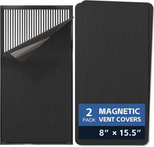 2 Pack Strong Magnetic Vent Covers 8  X15.5  Metallic Air Vent Magnet Cover for F