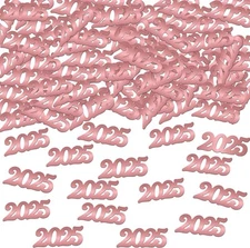 KatchOn, Shiny Rose Gold 2025 Grad Confetti - Pack of 500 | Large, 