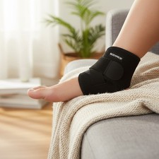 Breathable Neoprene Adjustable Ankle Support Brace - Perfect for Active Adults