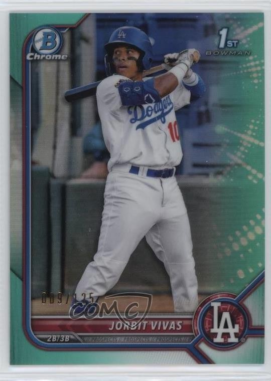 2022 Bowman Chrome Prospects Aqua Refractor /125 Jorbit Vivas #BCP-24