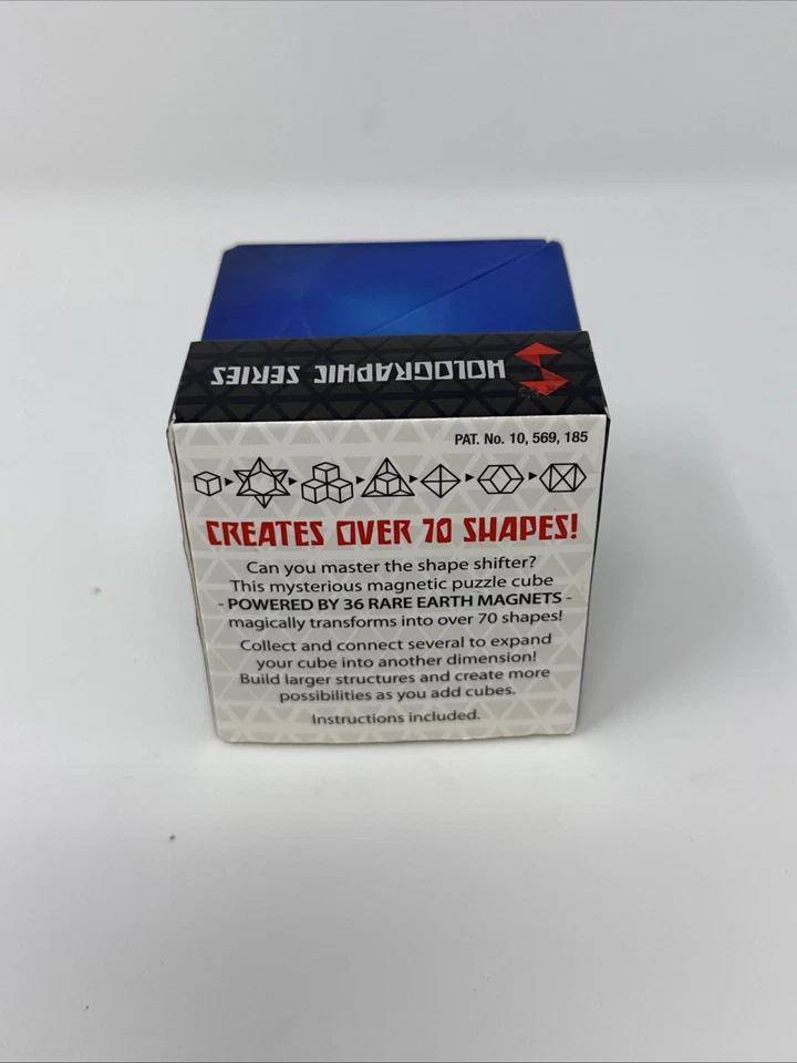 Cubo quebra-cabeça magnético holográfico em forma de vapor SHASHIBO brinquedo inquietação haste - Imagem 4 de 4