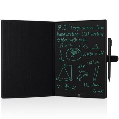 LCD Writing Tablet for Adult 9.5 Inch Digital Notepad Leather Case Portable