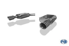 FOX Sportauspuff re li je 1x100 scharf schräg für Audi A6 4G 2.0l TFSI 2.8l FSI