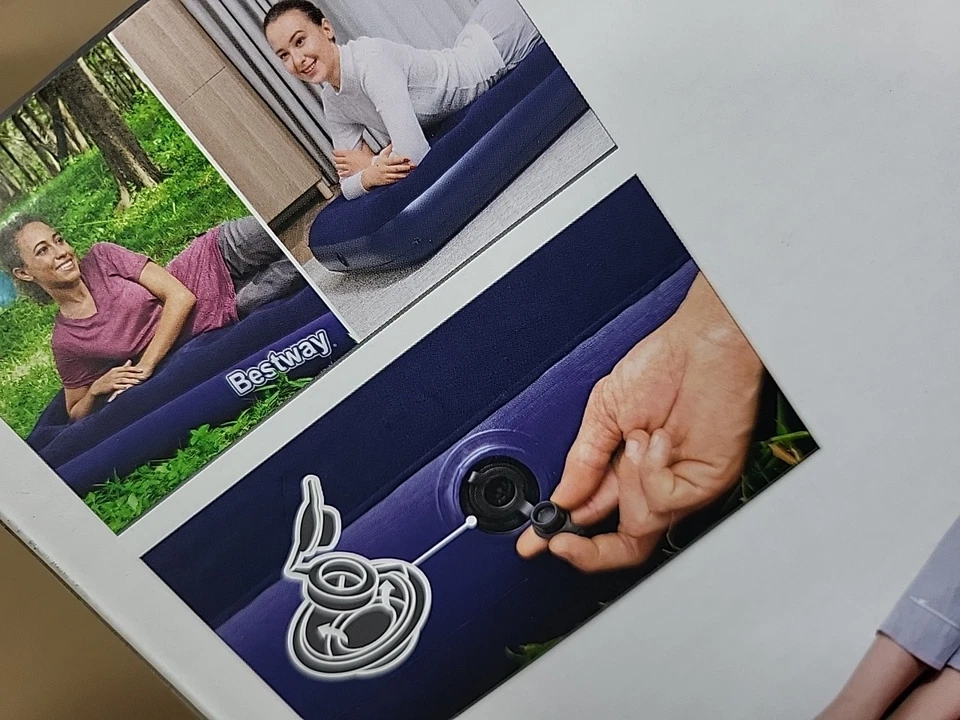 Geniune Bestway Single Air Mattress 185x76x22cm Inflatable Bed NEW - Image 2 of 4