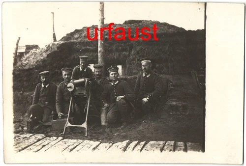 German WWI Garde Landsturm MG Company Photo 1917
