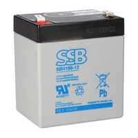 Ssb Blei Akku Sbh 190-12 Agm Batterie 6,3Mm Faston - 12V 5,1Ah 169W