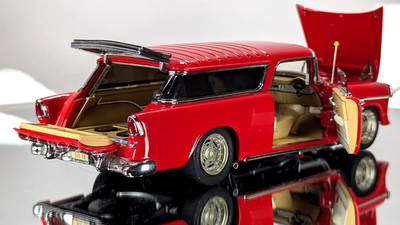 1955 Chevrolet Chevy Nomad Station Wagon ''Street Machine'' Danbury Mint NICE  NIB