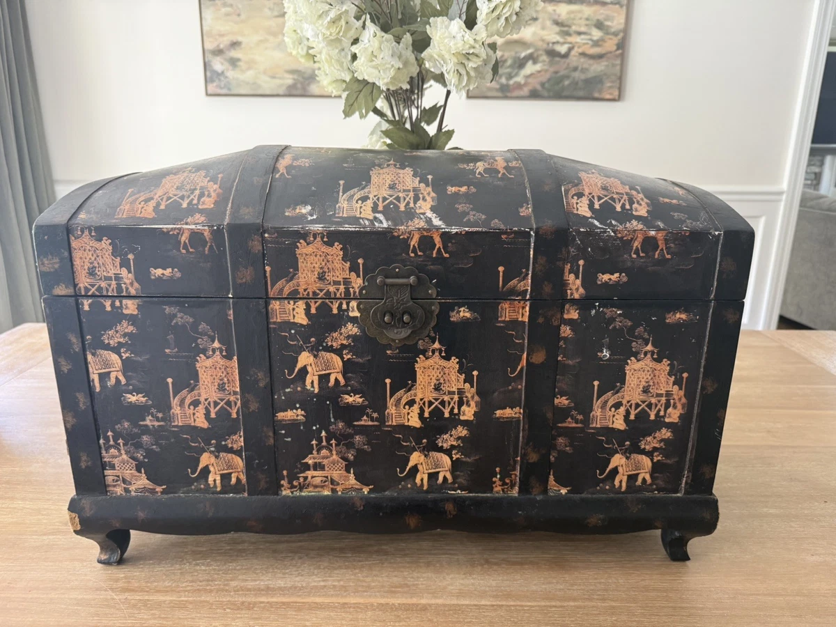 樟脑中国风木制箱子| eBay