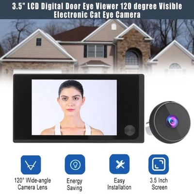 1X Digital Door Eye Viewer 120 Grad Sichtbare Elektronische Cat Eye Kamera