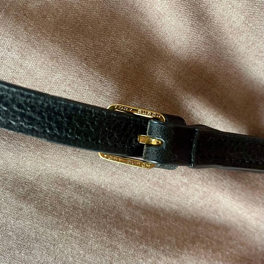 Tory Burch Shoulder Bag Clutch Bag Leather Black Women's From Japan thumbnail 20