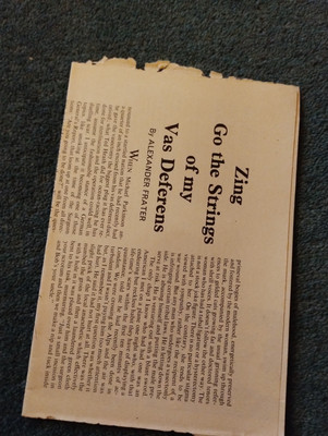 Sk140 Ephemera Article Zing Go The Strings Alexander Frater