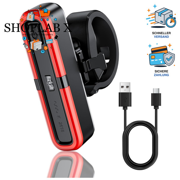 Fahrrad RüCklicht LED USB Type-C Bremsblinkfunktion IPX5 Wasserdicht FüR E-Bike-image