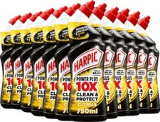 Gel Limpiador Inodoro Harpic Powerplus, Citrus Fresh, Pack 12 x 750 ml, Elimina L