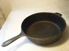 Unmarked WAGNER WARE ? NO. 8 CAST IRON 10 1/2 Inch CHICKEN FRYER MADE IN USA X