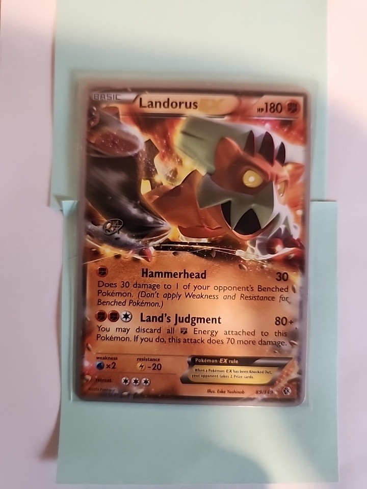 Landorus EX 89/149 Ultra Rare Boundaries Crossed Pokemon TCG LP