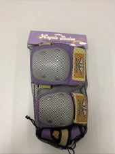 Angels Skates 3 Piece Safety Gear Pack W/Wrist, Elbow & Knee Guards Adult S