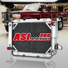 3 Row Aluminum Radiator For 85-1997 96 Ford Bronco F150 F250 F350 5.0L 5.8L 7.5L