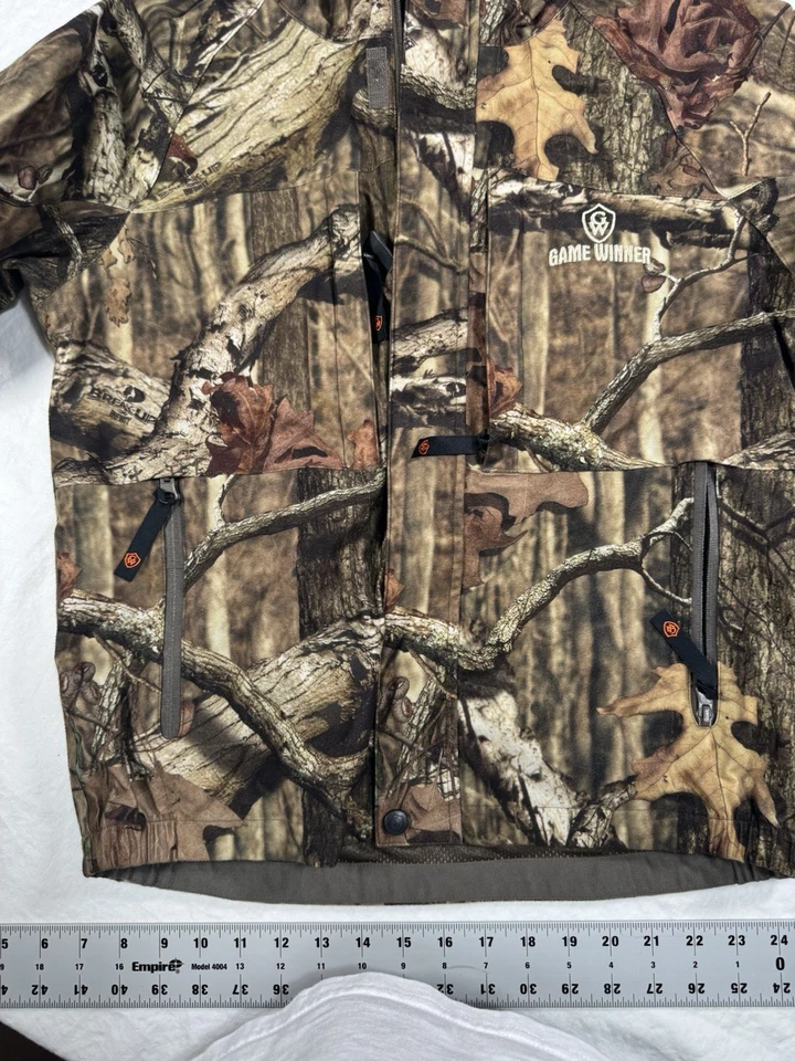 Game Winner Youth Large Polyester Lined Camo Jacket Hunting Hooded Lined - Image 4 of 4