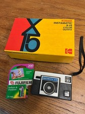 Vintage Kodak Instamatic X-15 Camera Outfit Original Box  Paperwork Flip Flash