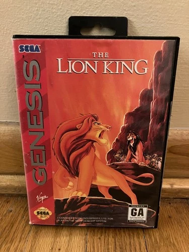 The Lion King Game For Sega Genesis With Case and Manual 1994