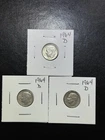 (3 Coins) 1964 Silver Roosevelt Dimes