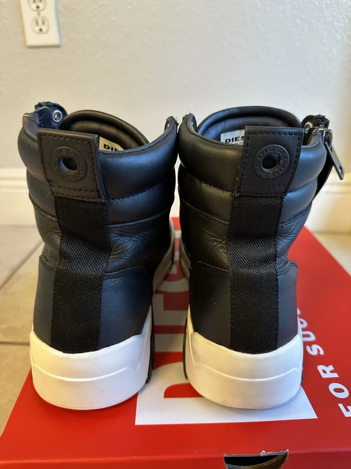 Zapatillas Medianas Diesel S-RUA Cuero Negro Hombre Talla 11 Foto 3 de 4