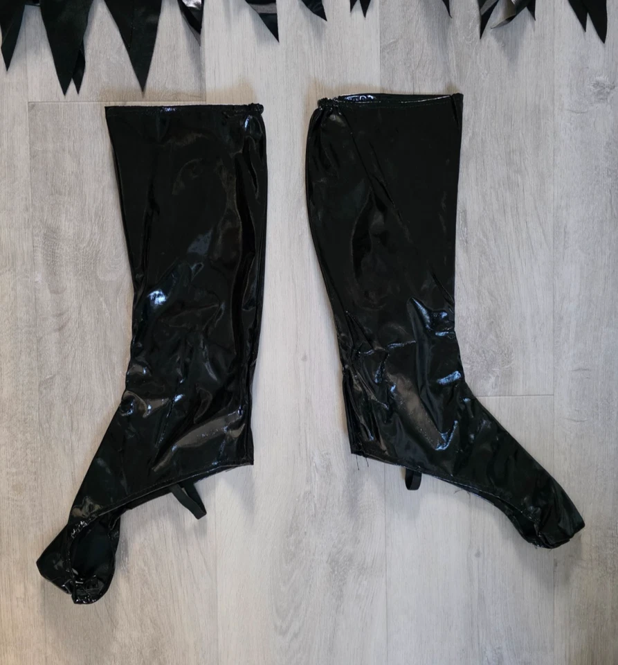 SMIFFY'S size 12 - 14 sexy PVC HALLOWEEN CAT black FANCY DRESS animal MEDIUM m - Image 4 of 4