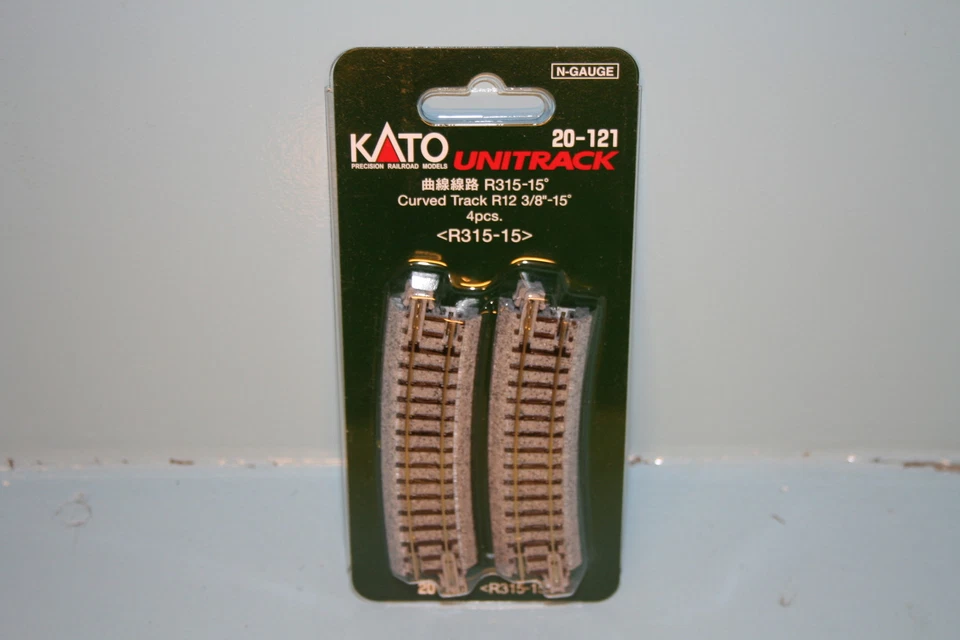 Kato 20-121(78104) Unitrack N 4 x gebogenes Gleis R315-15°/NEU - Bild 1 von 1