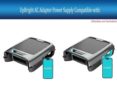 AC Adapter For Aiper Surfer S2 SKS2 Solar-Powered Cordless Robotic