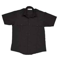 Liberty Uniform Shirt Mens LARGE 16-16 1/2 S/S Black 732MNV CUT 4272 NWT